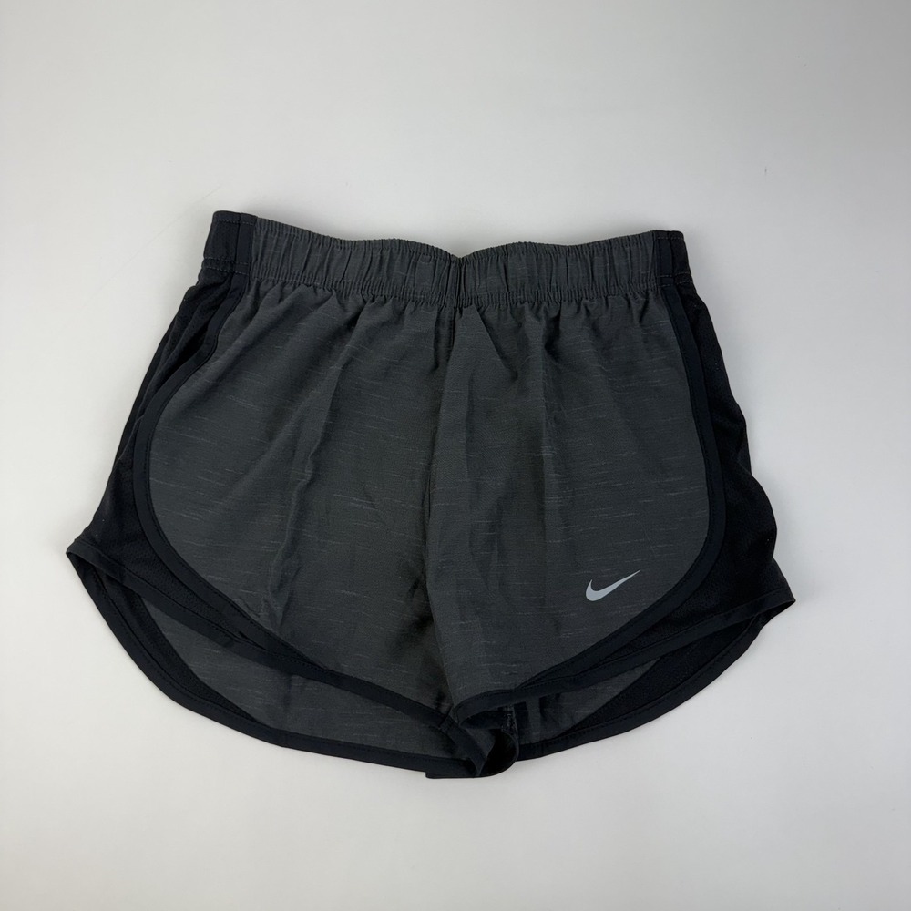New Womens Nike Tempo Dri-FIT Mid-Rise Brief-Lined Gray Running Shorts Size XS